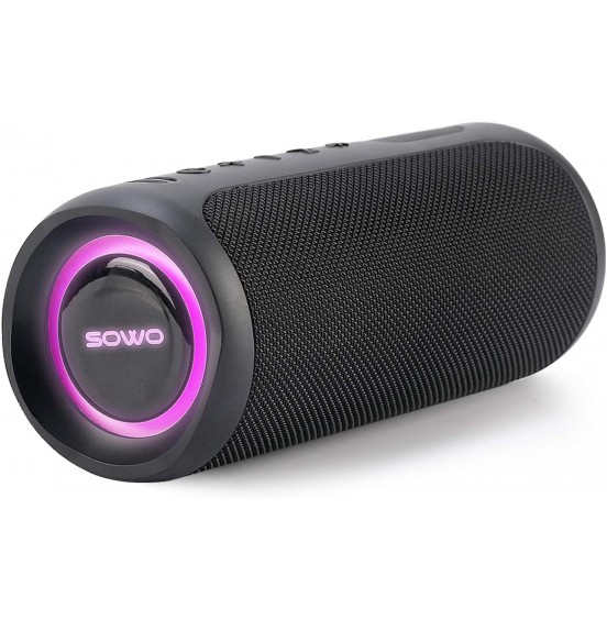 Portable Bluetooth Speaker with Subwoofer, 35W Bass Loud Speaker with Power Bank, IPX7 Waterproof, Wireless Stereo Pairing, 24H Playtime, Speaker with Lights for Outdoor Party, Camping - Black Portable Bluetooth Speaker with Subwoofer, 35W Bass Loud Speaker with Power Bank, IPX7 Waterproof, Wireless Stereo Pairing, 24H Playtime, Speaker with Lights for Outdoor Party, Camping - Black