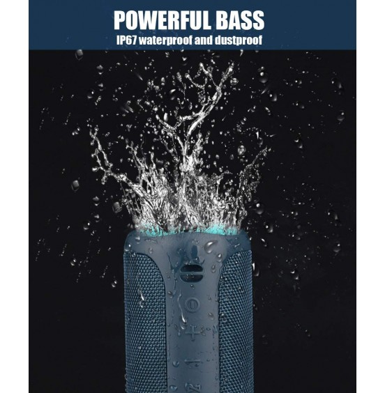 Portable Bluetooth Speaker with Subwoofer, 35W Bass Loud Speaker with Power Bank, IPX7 Waterproof, Wireless Stereo Pairing, 24H Playtime, Speaker with Lights for Outdoor Party, Camping - Black Portable Bluetooth Speaker with Subwoofer, 35W Bass Loud Speaker with Power Bank, IPX7 Waterproof, Wireless Stereo Pairing, 24H Playtime, Speaker with Lights for Outdoor Party, Camping - Black